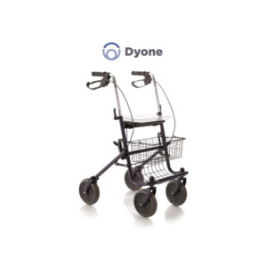 ROLLATOR PIEGHEVOLE IN ACCIAO VERNICIATO - 4 RUOTE